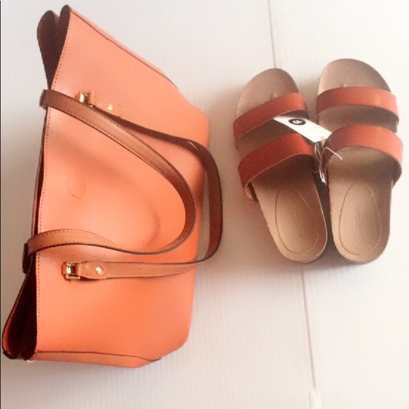 Cognac shoulder bag - Picture 2 of 7